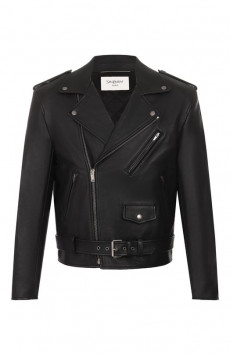 Кожаная куртка Saint Laurent