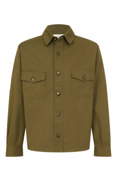 Хлопковая куртка-рубашка Saint Laurent