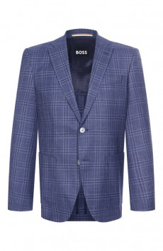 Пиджак из шерсти и шелка BOSS