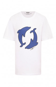 Хлопковая футболка MSGM