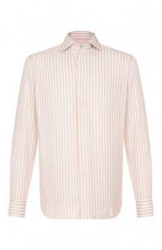 Рубашка из хлопка и льна Alessandro Gherardi