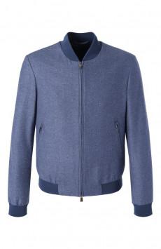 Бомбер из шелка и шерсти Corneliani