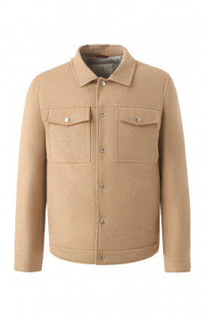 Утепленная куртка-рубашка Brunello Cucinelli