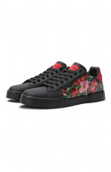 Кожаные кеды Portofino Dolce & Gabbana