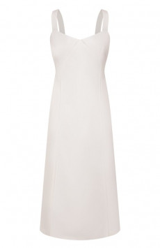 Платье из вискозы и льна BOSS