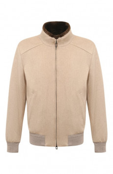 Бомбер с отделкой из меха нутрии MVST