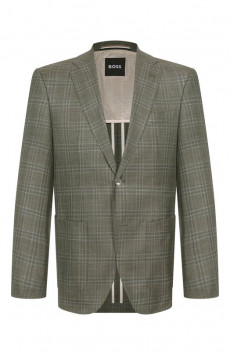 Пиджак из шерсти и шелка BOSS