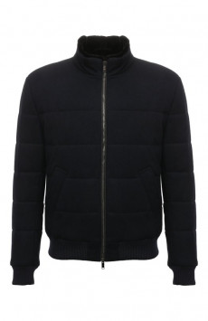 Утепленный бомбер с отделкой из нутрии MVST