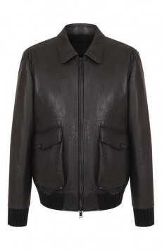 Кожаный бомбер MVST