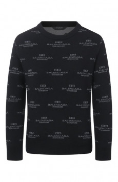Пуловер из шерсти и хлопка Balenciaga