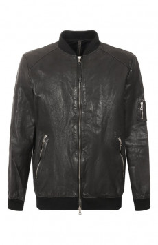 Кожаный бомбер Never Enough