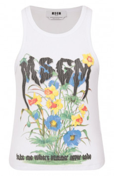 Хлопковая майка MSGM