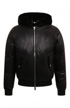 Кожаный бомбер Jacob Lee