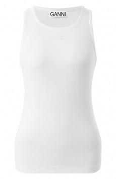 Хлопковая майка Ganni