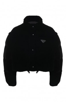 Бархатный пуховик Prada