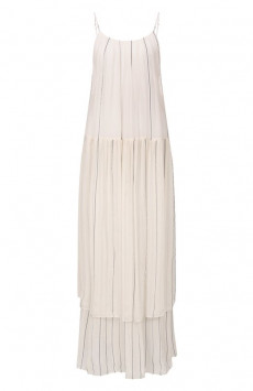 Платье из вискозы и шелка BOSS