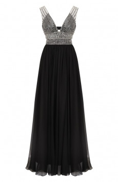 Шелковое платье с отделкой стразами Zuhair Murad