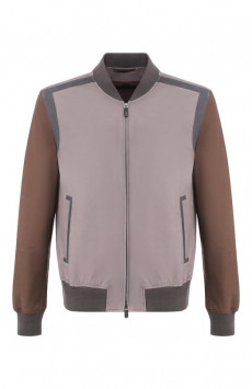 Кожаный бомбер Zegna