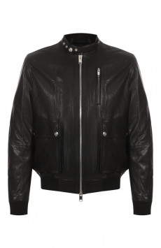 Кожаный бомбер Jacob Lee