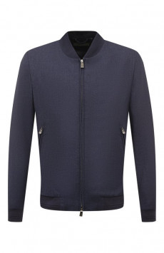 Бомбер из шелка и шерсти Corneliani