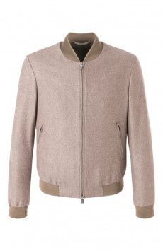 Бомбер из шелка и шерсти Corneliani