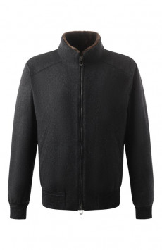 Бомбер с отделкой из меха нутрии MVST