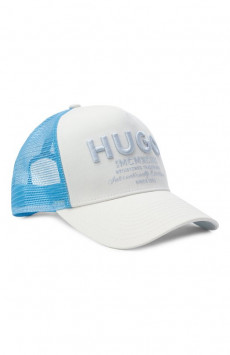 Хлопковая бейсболка HUGO Blue