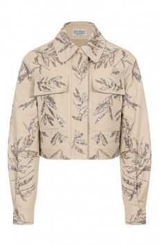 Куртка с отделкой пайетками Brunello Cucinelli