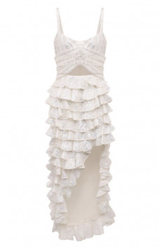 Платье с отделкой пайетками Giambattista Valli