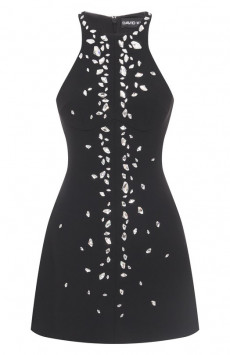 Платье с отделкой стразами David Koma