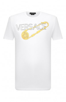 Хлопковая футболка Versace
