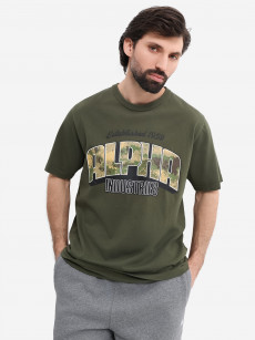 Футболка Camo Logo Alpha Industries, Зеленый