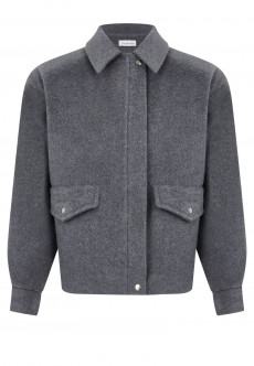 бомбер обьемный из шерсти THE REAL BASE