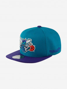 Бейсболка с прямым козырьком MITCHELL NESS 6HSFSH21302-CHOTLPR Charlotte Hornets NBA (голубой), Голубой