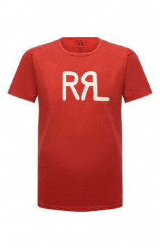 Хлопковая футболка RRL