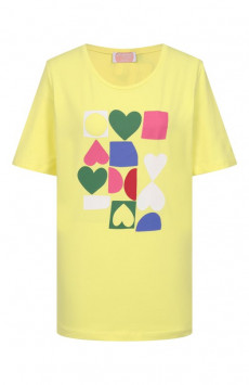 Хлопковая футболка Persona by Marina Rinaldi