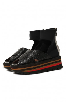 Комбинированные босоножки Pollini