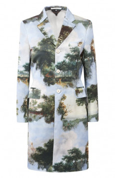 Пальто из смеси хлопка и шелка Comme des Garcons